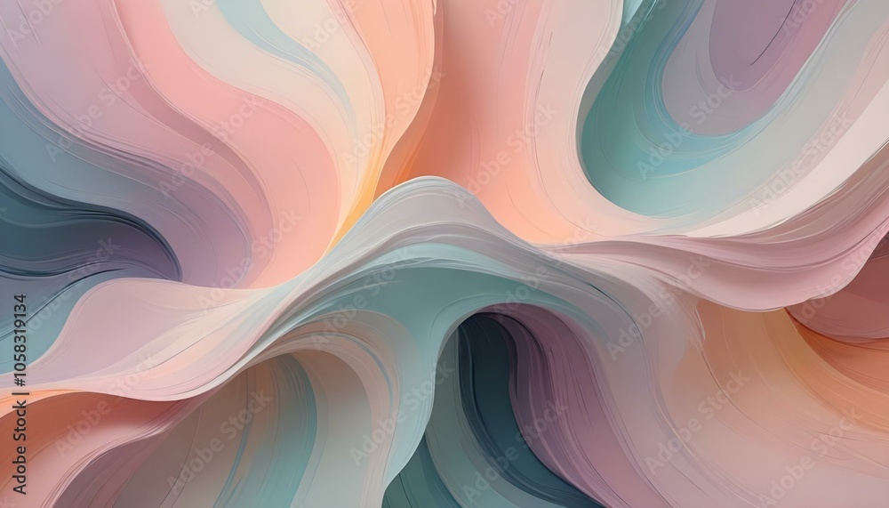 Obraz premium abstract, layered, textures, flowing, organic, dynamic, seamless, modern, aesthetic, depth, smooth, bold, rhythmic, wallpaper, immersive, large-scale, contemporary, fluid, wave, brushstrokes, pattern,