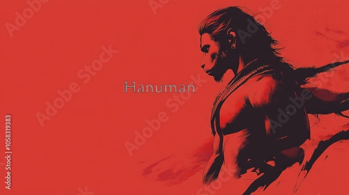 Hindu deity: Hanuman, revered as powerful figure in Ramayana, an avatar of Shiva, celebrated during major festivals such as Hanuman Jayanti, Ram Navami, Dasara, symbolizing strength, devotion.