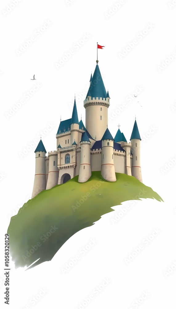 Obraz premium Castle on a Hill