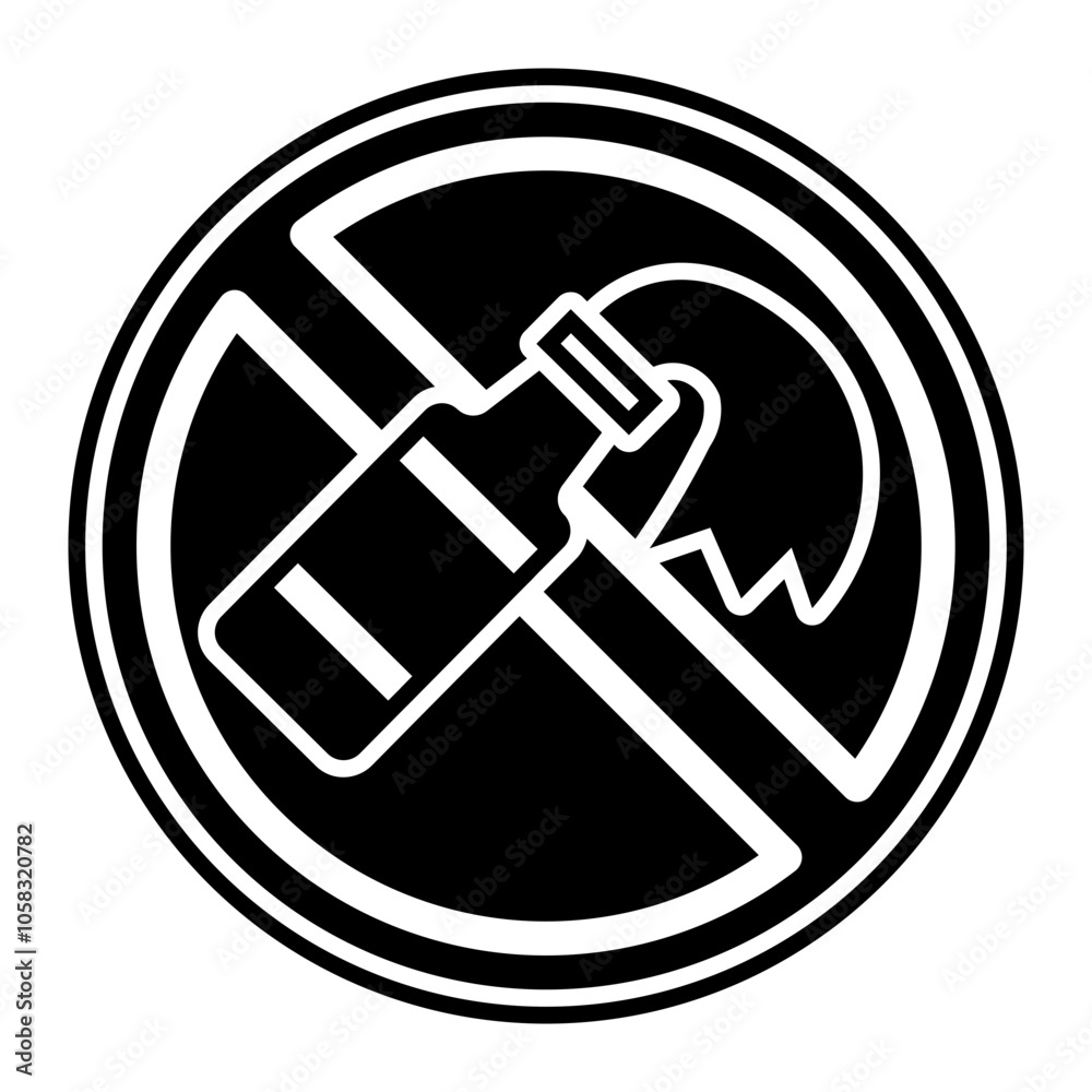 the area is prohibited from using explosives icon the area is prohibited from using explosives icon