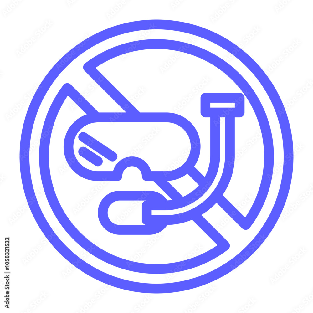 diving is prohibited icon