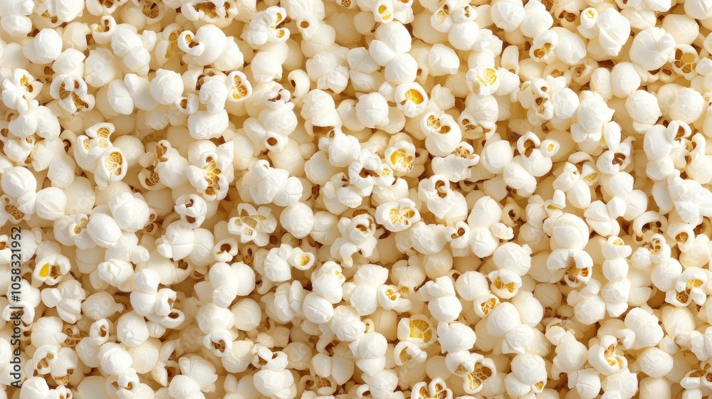 A close-up view of popped popcorn kernels, showcasing their white, fluffy texture and irregular shapes against a light background. A close-up view of popped popcorn kernels, showcasing their white, fluffy texture and irregular shapes against a light background.