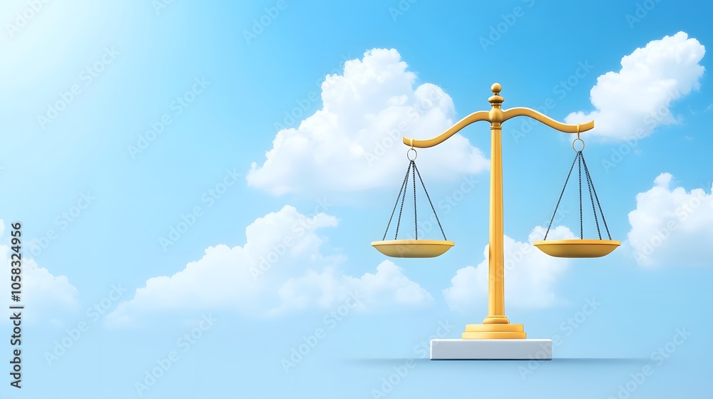 Symbol of justice balancing law and fairness Symbol of justice balancing law and fairness