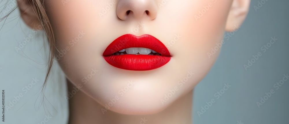 Vibrant red lips the art of makeup and expression