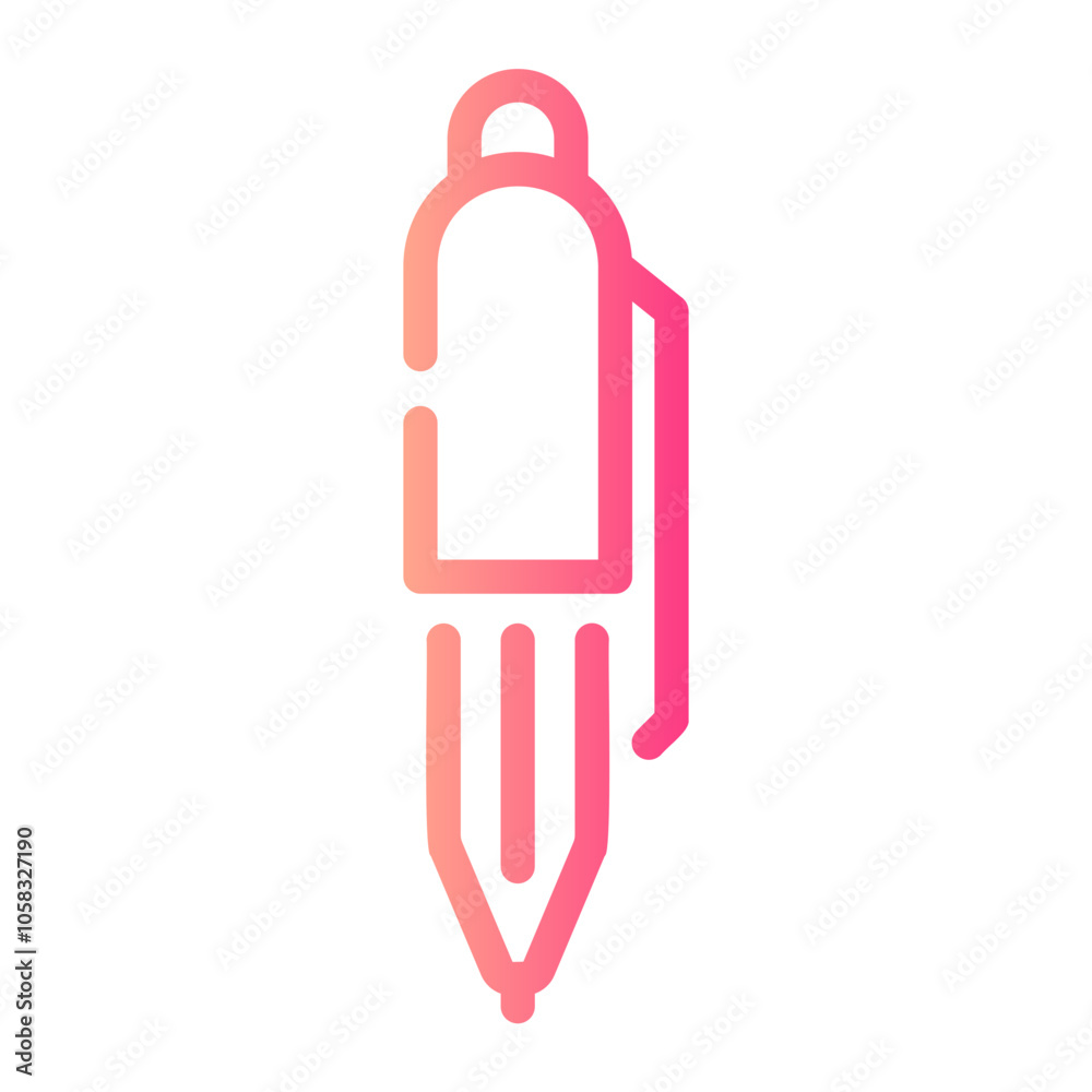 pen Line Gradient Icon pen Line Gradient Icon