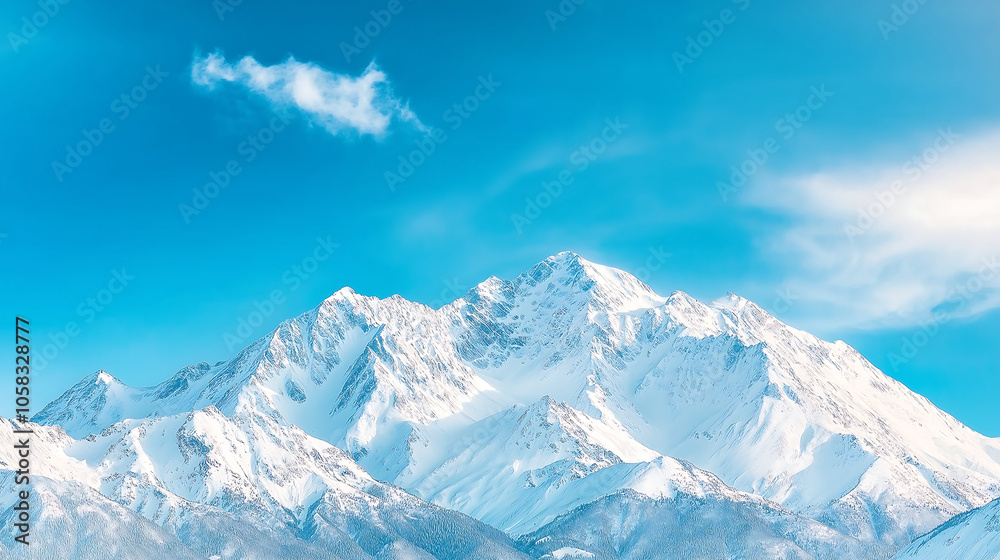 The snow-capped mountains rise under a clear blue sky, white snow. The crisp winter air and serene atmosphere highlight the natural beauty of the landscape. The snow-capped mountains rise under a clear blue sky, white snow. The crisp winter air and serene atmosphere highlight the natural beauty of the landscape.