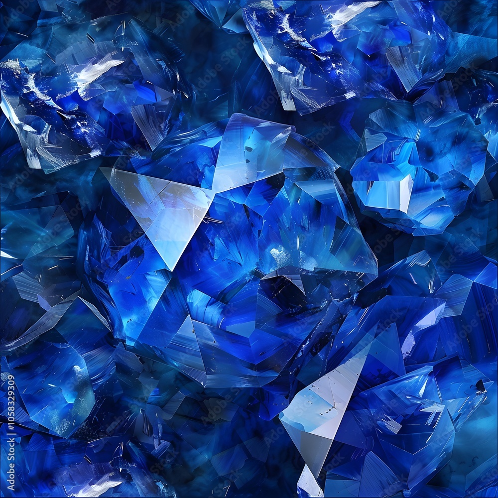 A close-up view of sparkling blue gemstones, showcasing their facets and brilliance. A close-up view of sparkling blue gemstones, showcasing their facets and brilliance.