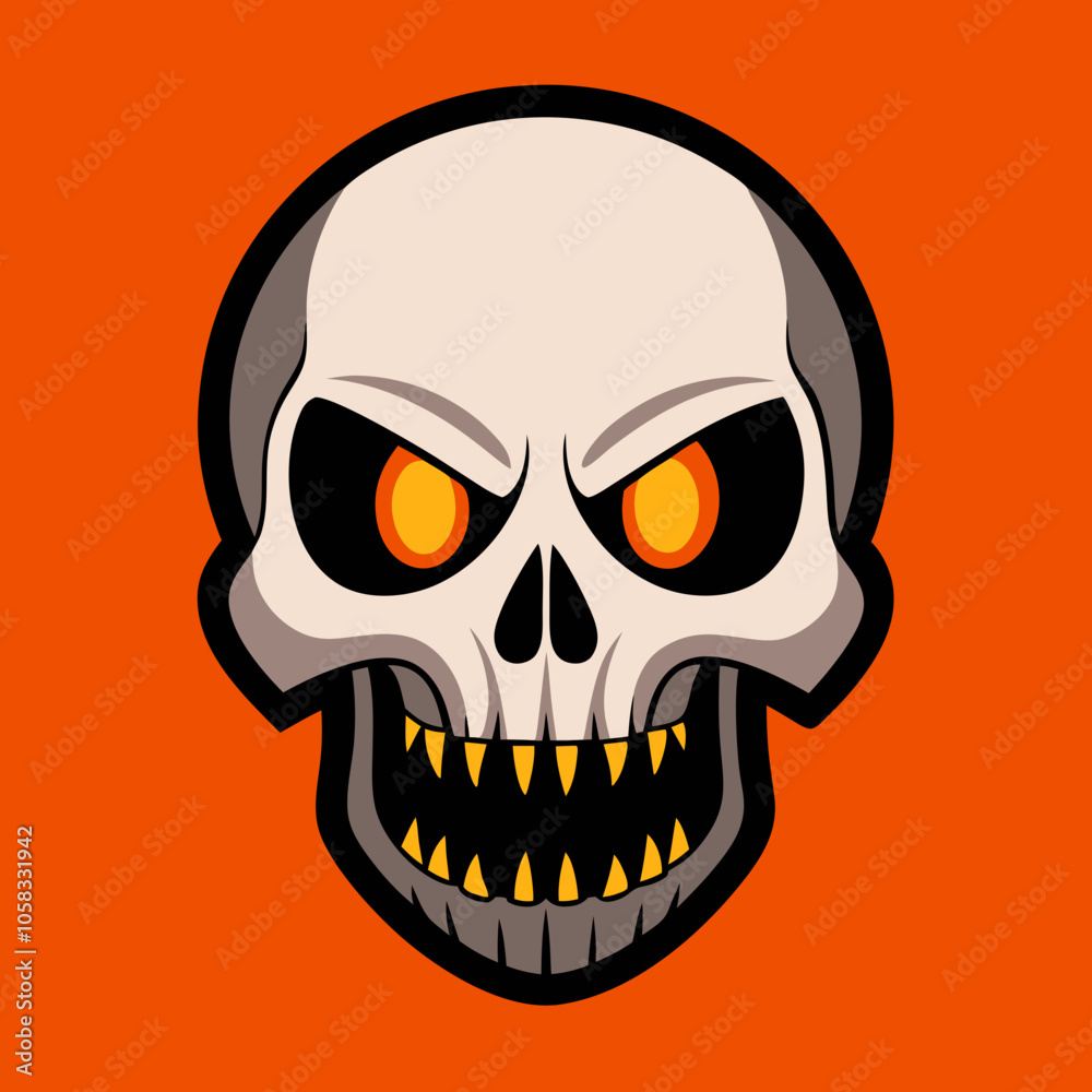 human skull illustration human skull illustration