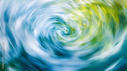 An abstract representation of the ocean's motion, with swirling blues and greens, capturing the essence of the sea in a purely abstract form.Abstract Ocean Motion photo