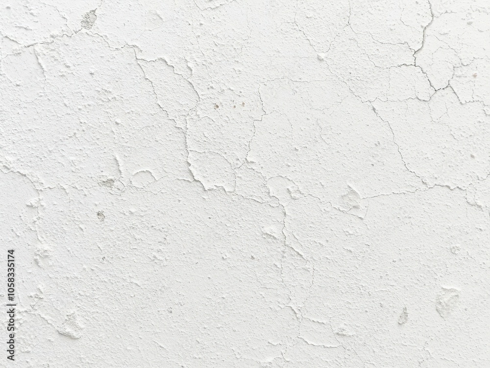 Rough and aged white plaster wall texture with cracks and peeling paint, textured, weathered Rough and aged white plaster wall texture with cracks and peeling paint, textured, weathered