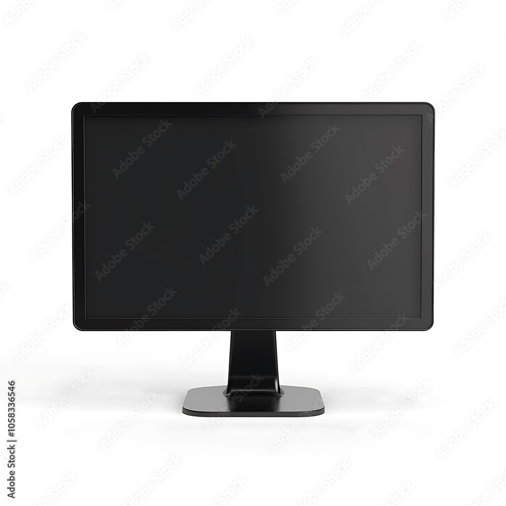 Monitor isolated on white background. 3D rendering. Monitor isolated on white background. 3D rendering.