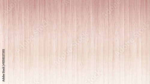 Soft pink ombre wallpaper with subtle gradient effect and natural wood tones, bedroom decor, calming atmosphere