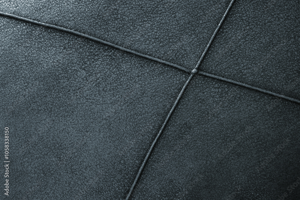 Fototapeta premium Close-up of the alcantara leather texture blue color.