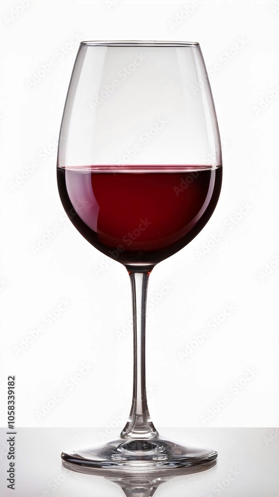 Glass of Malbec wine, isolated on white background. Red wine isolated on white background Glass of Malbec wine, isolated on white background. Red wine isolated on white background