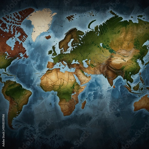 Globe world map high quality images