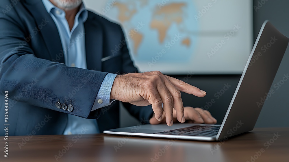 Business professional engaging with digital technology during a meeting or presentation at work Business professional engaging with digital technology during a meeting or presentation at work