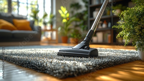 Wallpaper Mural Vacuum Cleaner on a Carpet in a Modern Living Room Torontodigital.ca