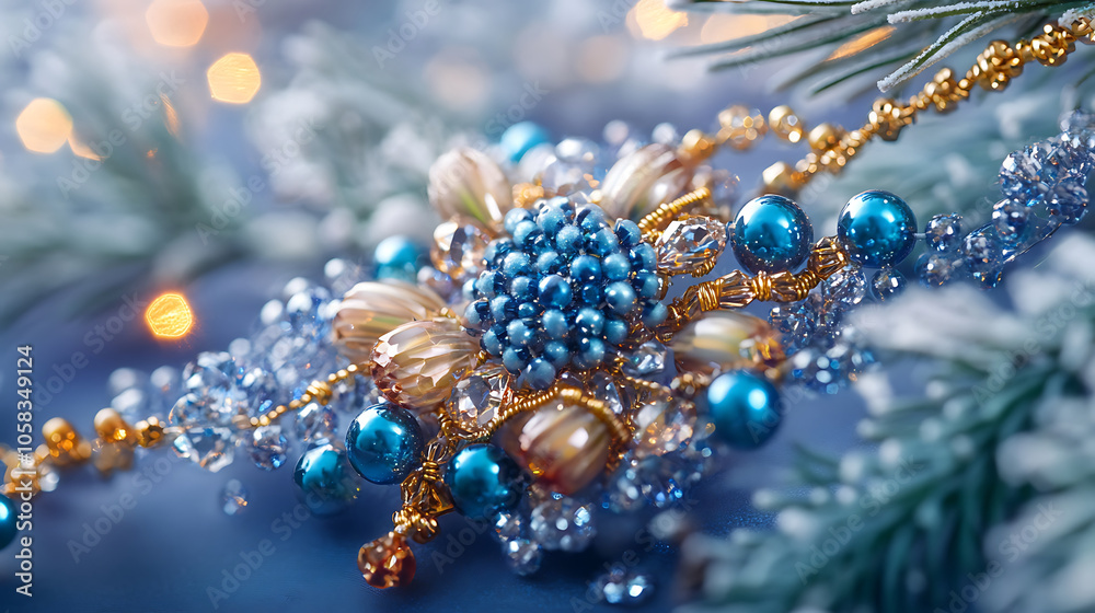 Creating beautiful winter themed jewelry with beads and crystals brings joy Creating beautiful winter themed jewelry with beads and crystals brings joy
