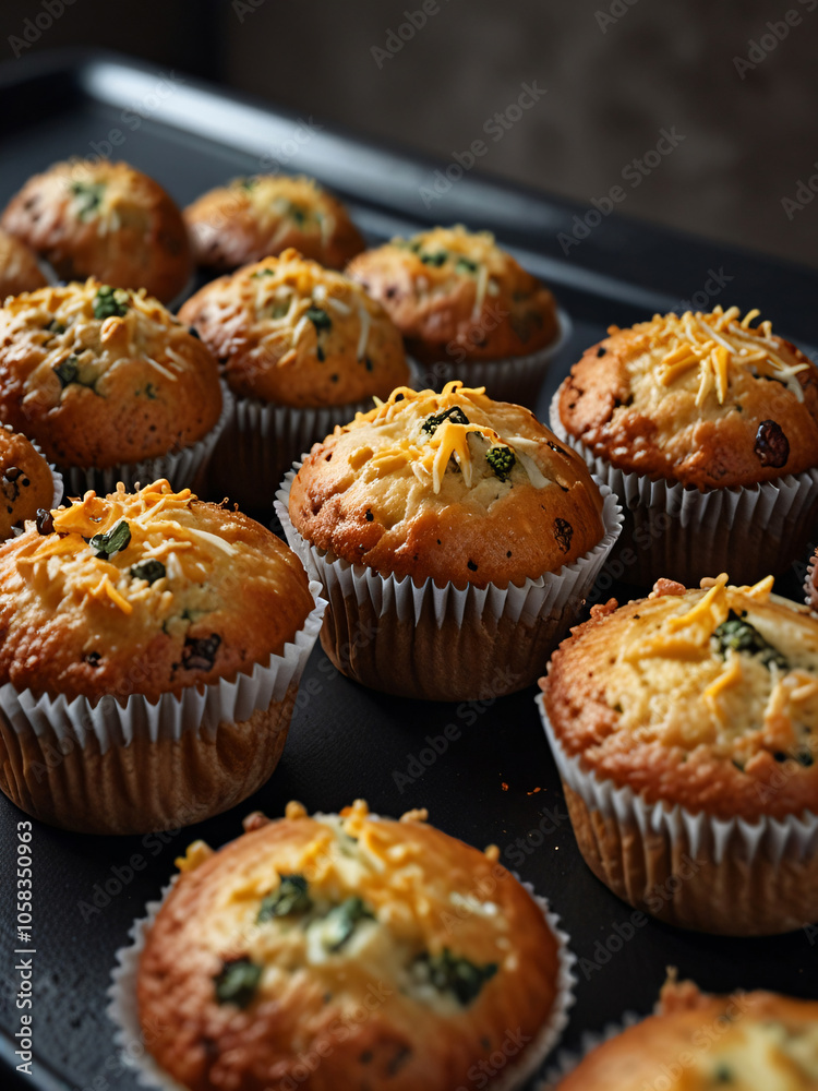 A muffin on a plain background. A muffin on a plain background.