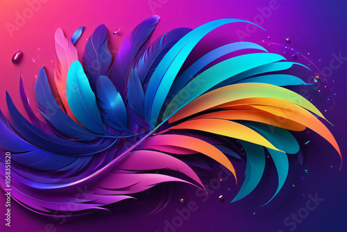 abstract background with flowers