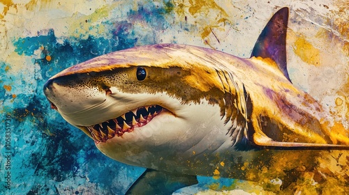 Shark Mouth Open Close Up,