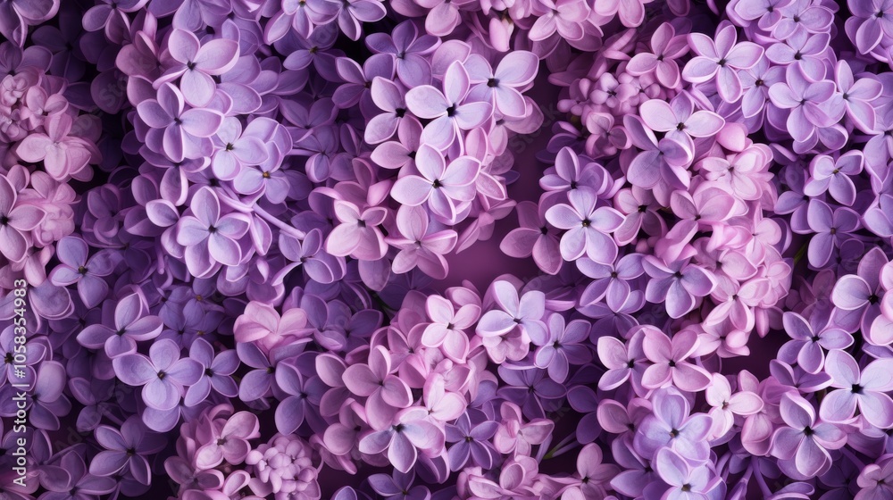 Beautiful close-up of lilac flowers with delicate purple petals, spring bloom


