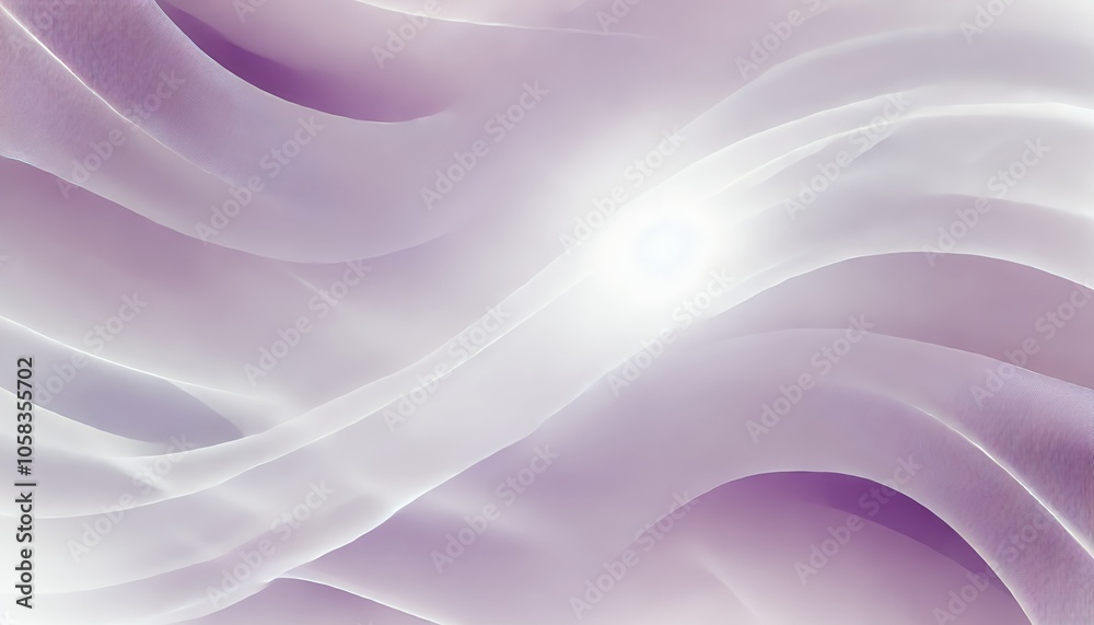 Obraz premium Soft Lavender Glow with Flowing Sheer Layers