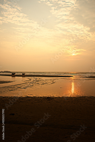 Obraz na płótnie Sunset Escape at Gokarna Beach w salonie