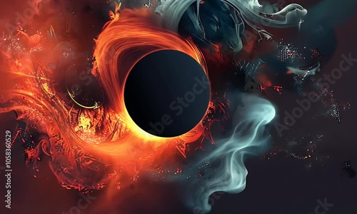 A colorful background for youtube thumbnail with a colorful circle in the middle


