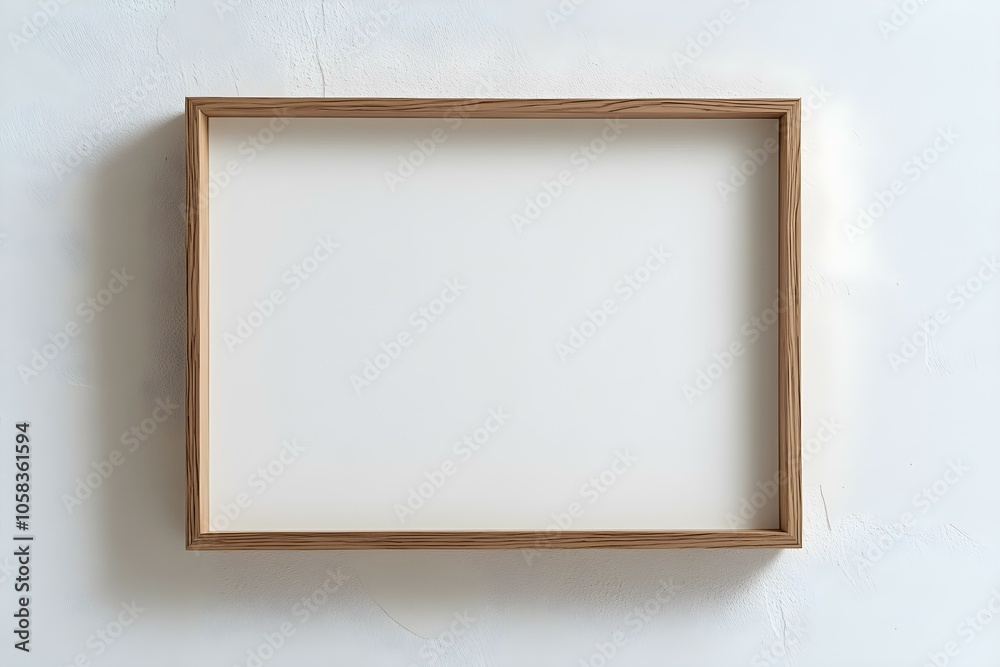 wooden frame mockup blank picture frame mockup white wall landscape artwork template wooden frame mockup blank picture frame mockup white wall landscape artwork template