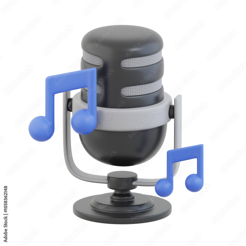 3D Music Podcast, 3D Icon 3D Music Podcast, 3D Icon