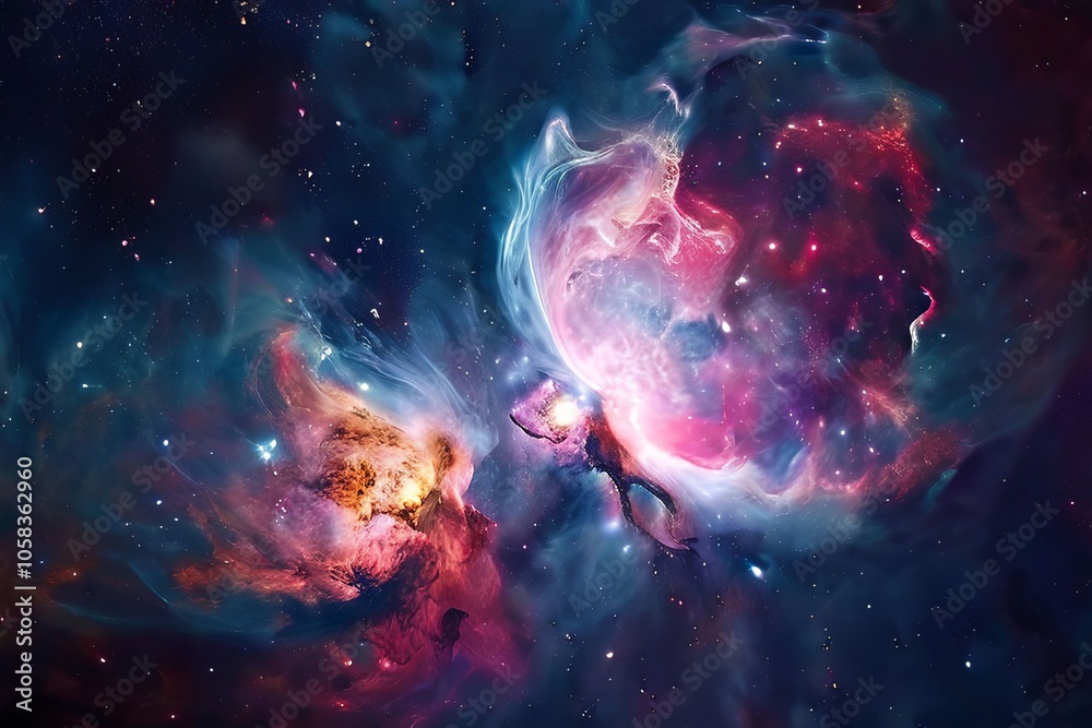 cosmic collision multiple exposurea blend of celestial bodies an