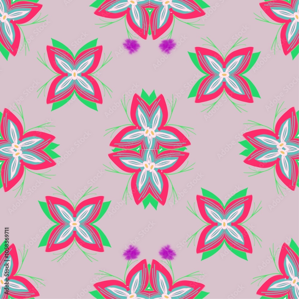 Flower pattern and backdrop. Flower pattern and backdrop.