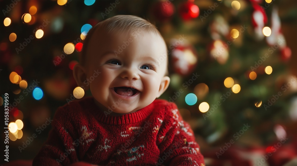 cute baby in xmas theme cute baby in xmas theme
