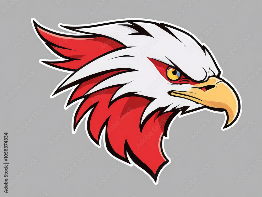 Obraz premium eagle head illustration logo