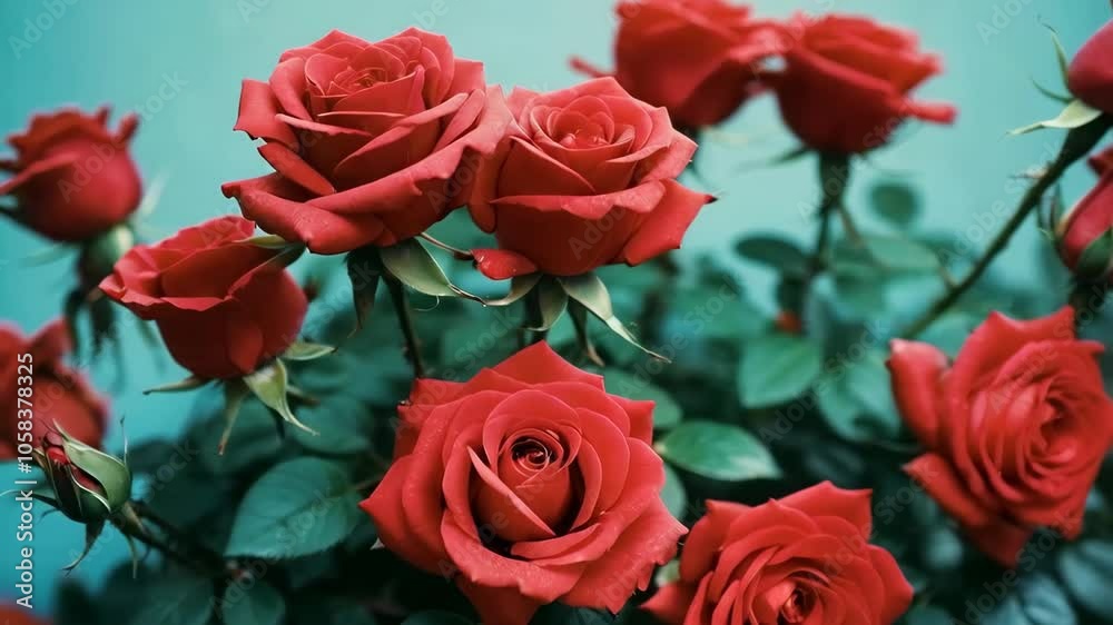 A bunch of red roses A bunch of red roses