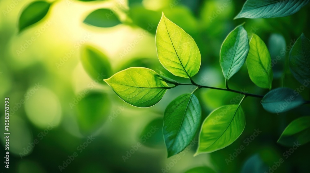 Close-up of vibrant green leaves in summer garden. Fresh green leaves. Nature Close-up of vibrant green leaves in summer garden. Fresh green leaves. Nature