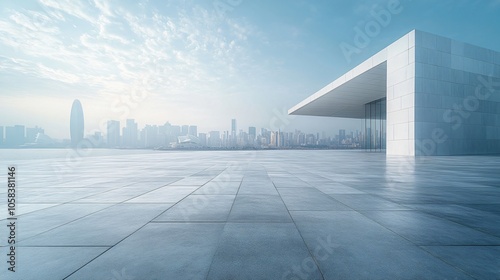 Opera House and Modern Architecture with City Skyline, Financial District, Urban Landscape, and Commercial Setting