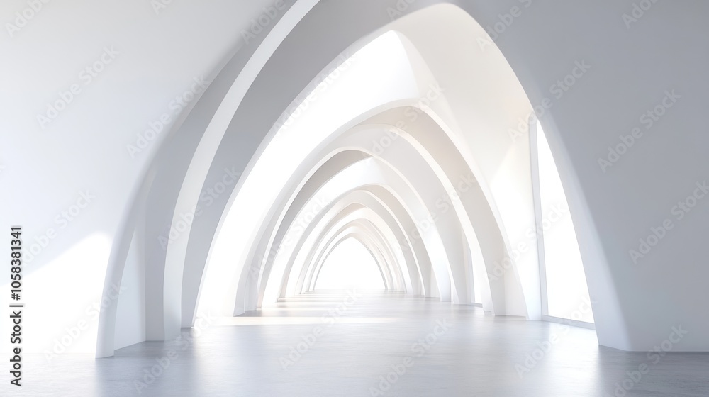 Abstract White Archway Abstract White Archway