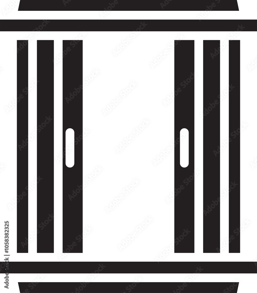 Window Glyph Icon Illustration Window Glyph Icon Illustration