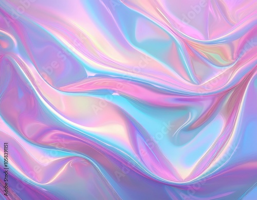 Wallpaper Mural Soft focus pastel holographic background with flowing textures in shades of pink, lavender, and aqua. Generative AI Torontodigital.ca