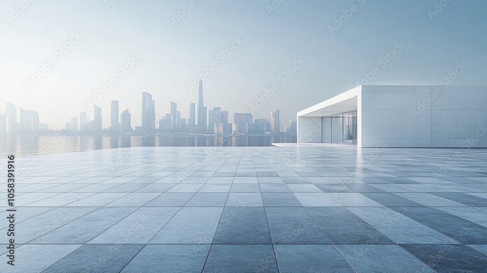 Fototapeta premium Opera House and Modern Architecture with City Skyline, Financial District, Urban Landscape, and Commercial Setting