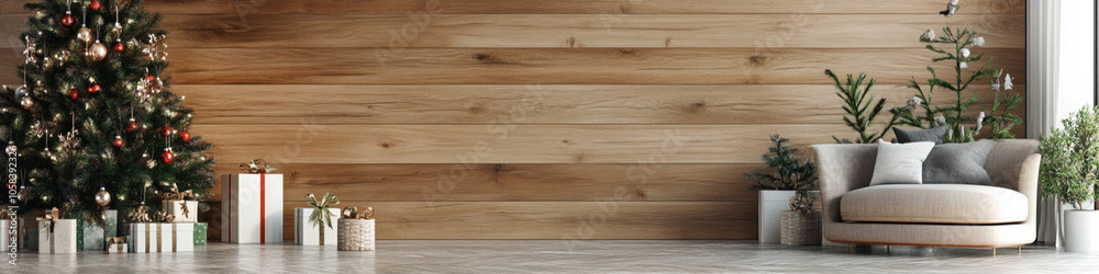 christmas themed wood wall as the background christmas themed wood wall as the background