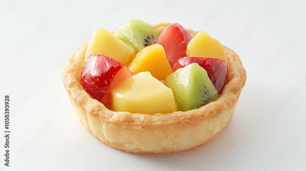Fresh Fruit Tart with Colorful Toppings Fresh Fruit Tart with Colorful Toppings