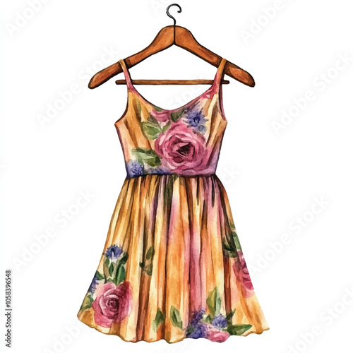 Dressing watercolor clipart illustration