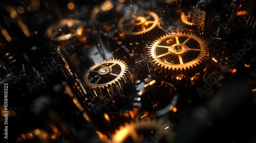 Intricate Gears and Mechanisms