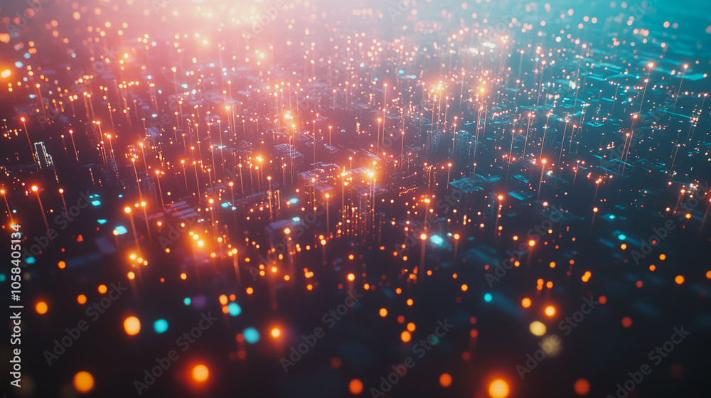 Obraz premium abstract professional business team people innovation connection of line from nail node to node on map background , networking concept