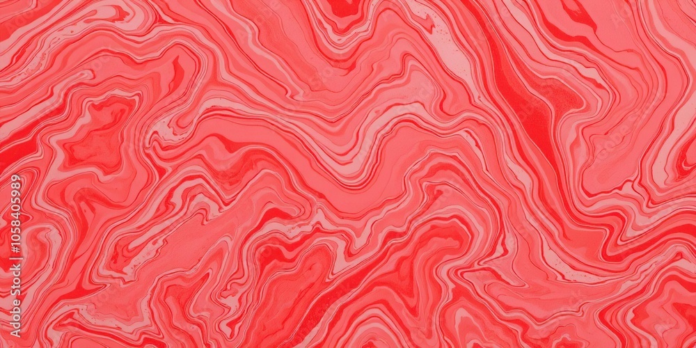 Marbled red background with swirls of white for Christmas design, texture, backdrop Marbled red background with swirls of white for Christmas design, texture, backdrop