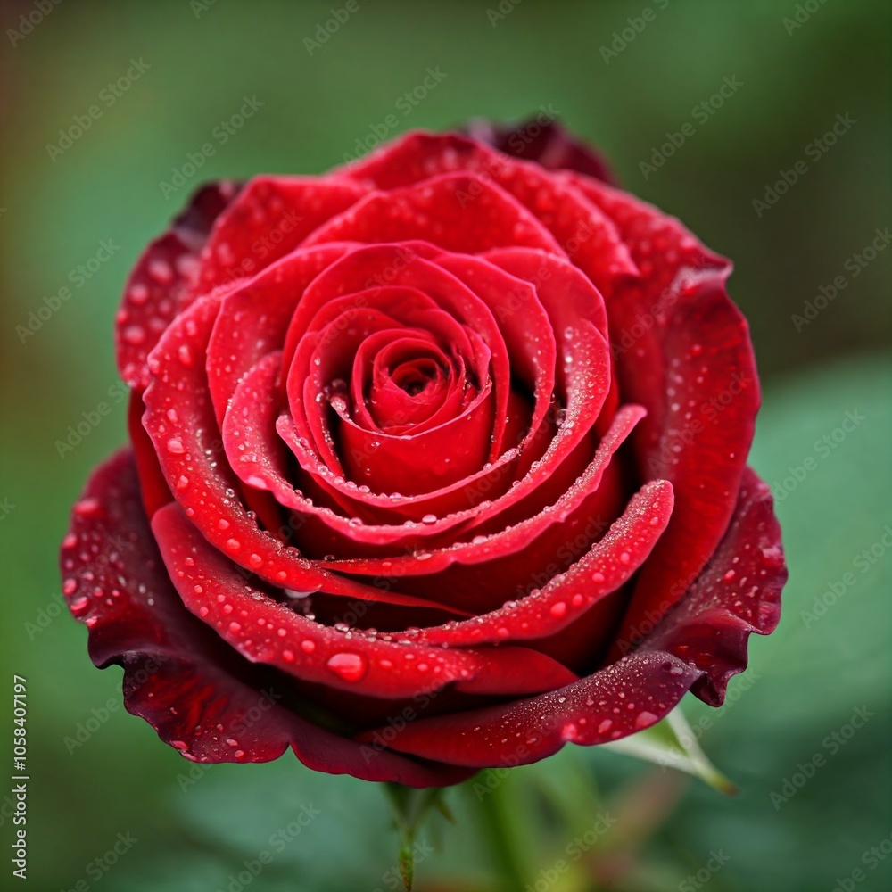red rose with water drops red rose with water drops