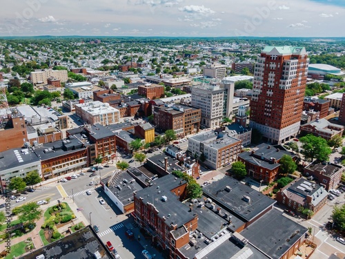 Photos city skyline of downtown  Manchester, New Hampshire, United States